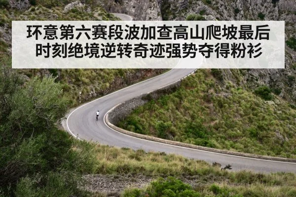 环意第六赛段波加查高山爬坡最后时刻绝境逆转奇迹强势夺得粉衫